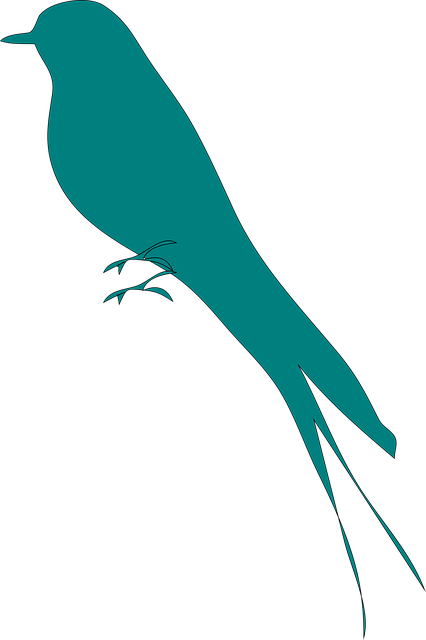 Free swallow martin bird vector