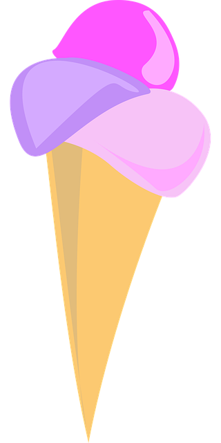Free ice cream cone bubbles vector