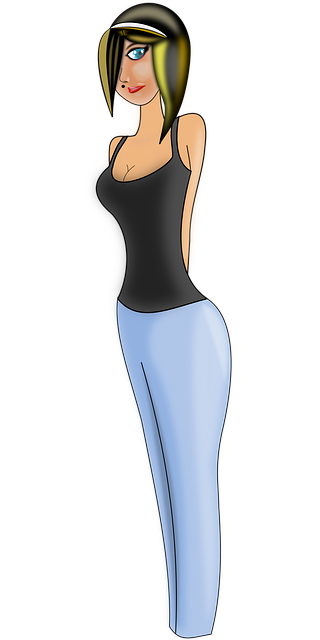 Free girl brunette tanned illustration