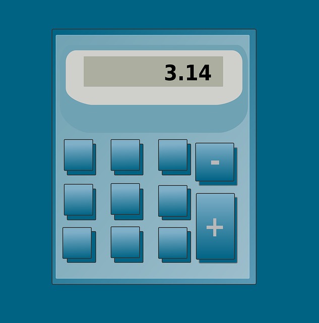 Free calculator pocket hand vector