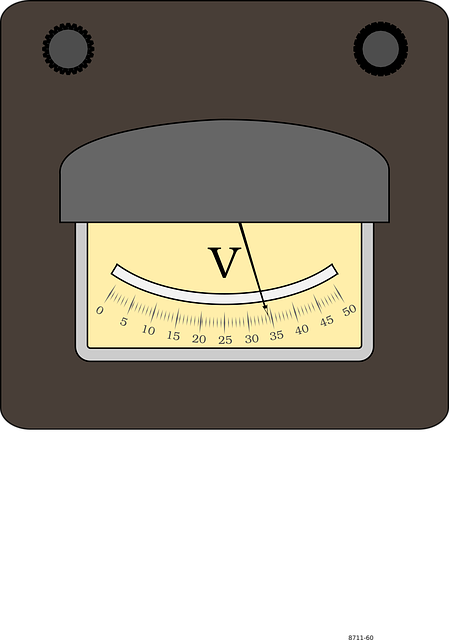 Free power voltage meter vector