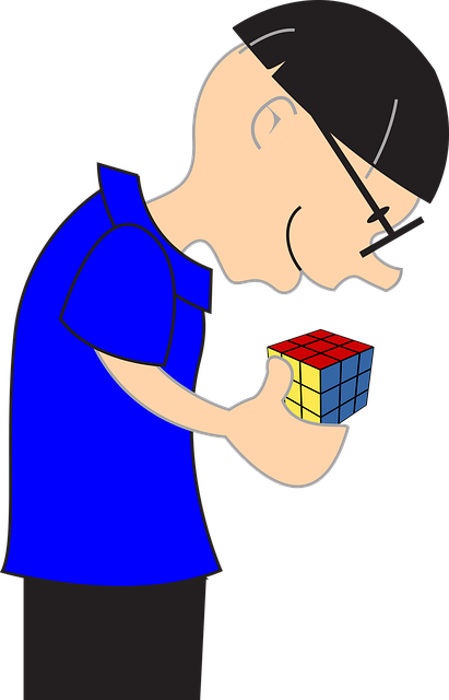 Free boy man cube vector