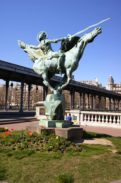 Free Paris Equestrian Statue photo and picture
