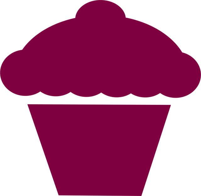Free cupcake pink purple illustration
