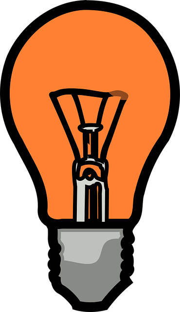 Free light bulb electric power vector