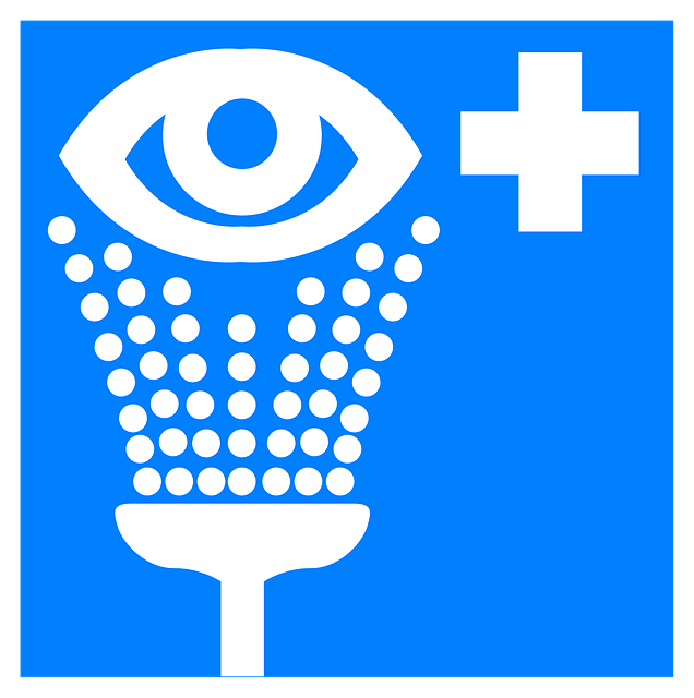 Free eye wash shower vector