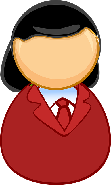 Free woman sweater tie vector