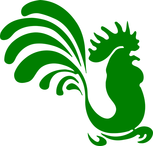 Free farm easter rooster vector