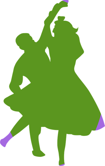 Free dancing couple spanish vector