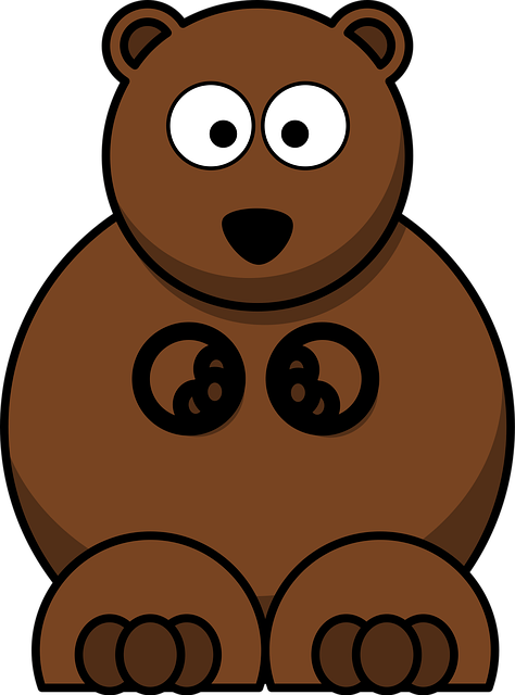 Free bear cute cartoon vector
