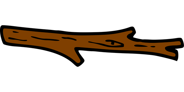 Rama, Palo, Natural, Nuevo, Brown