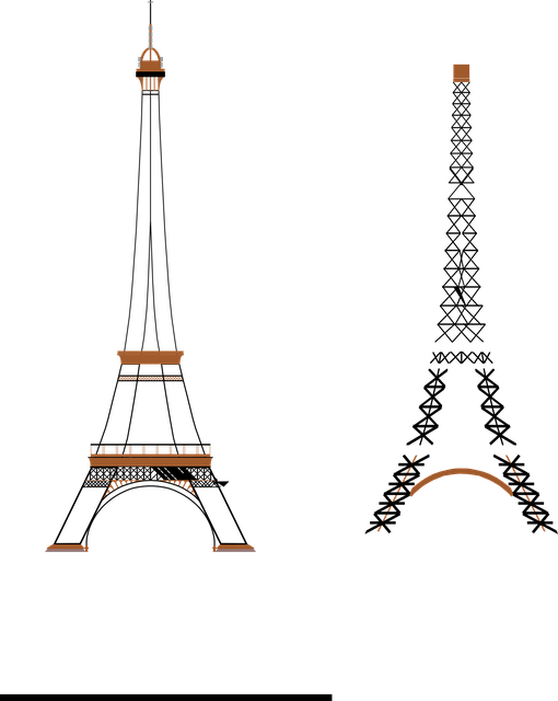 Free eiffel tower tour paris vector