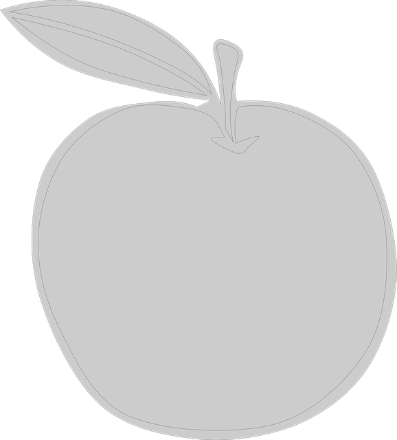 Free apple gray leaf vector