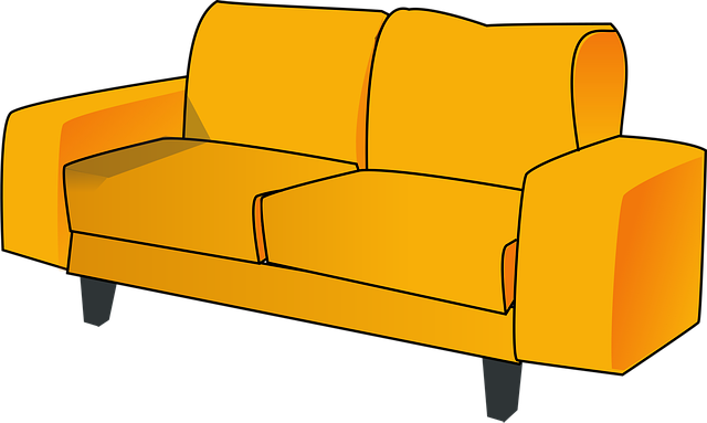 Free sofa couch furniture illustration