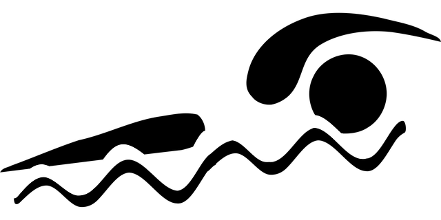 Free swim crawl sport illustration