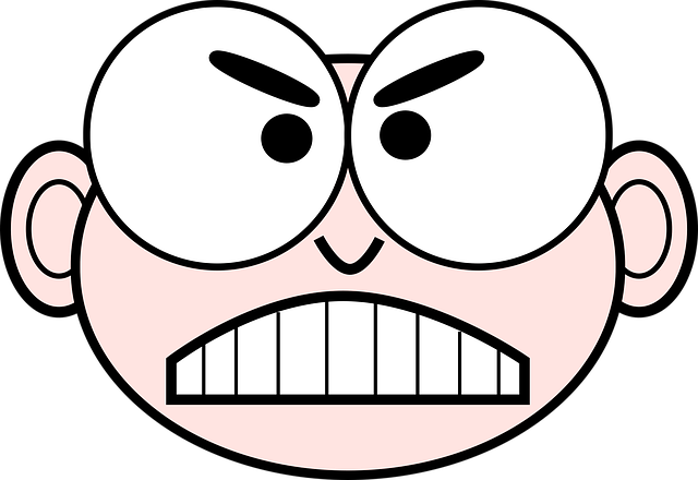 Free face cartoon angry vector