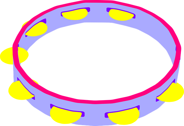 Free music tambourine sound vector