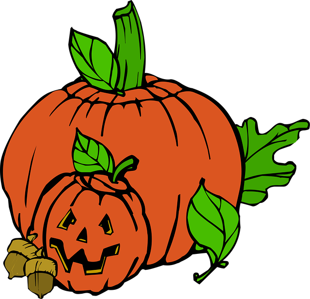 Free pumpkin halloween face vector