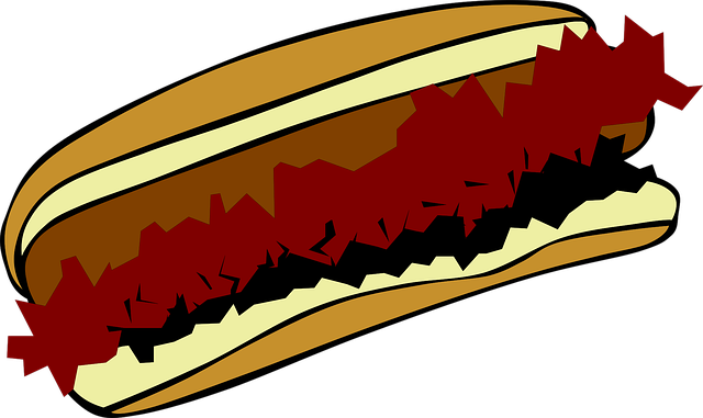 Free hot dog chilly junk food vector