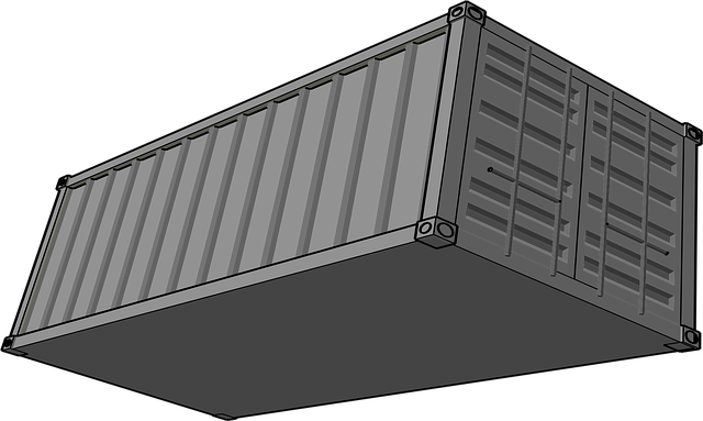 Free container shipping trucking vector