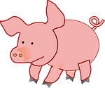 pink, pig, fat