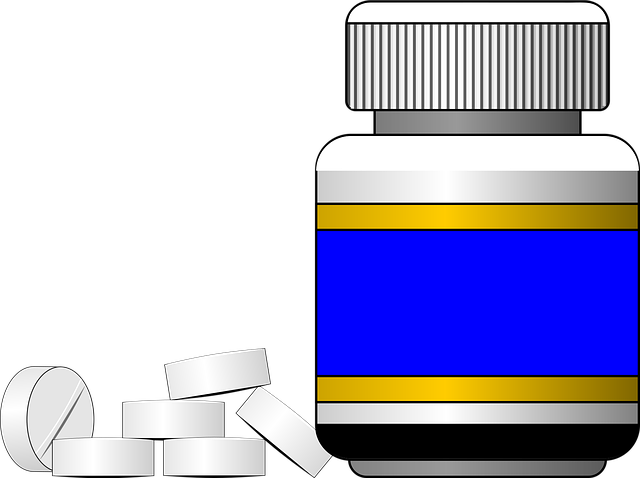 Free bottle pills pharmacy vector