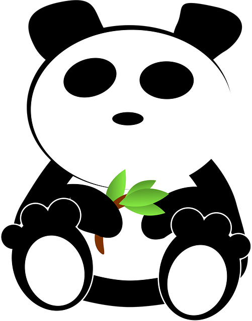 Free Bamboo Panda vector and picture