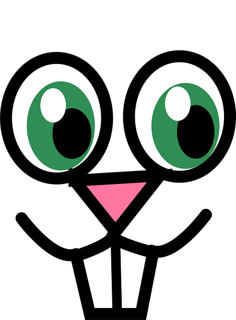 Free bunny face green vector