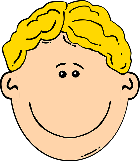Free boy face smile illustration