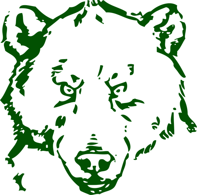 Free Bear Face vector and picture