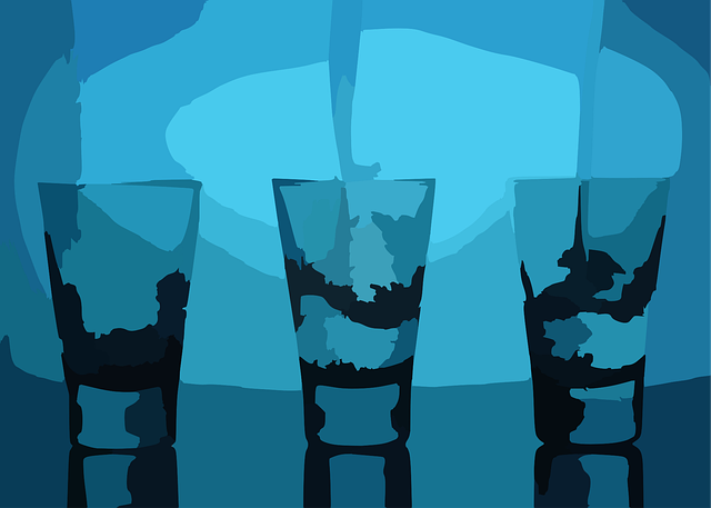 Free alcohol glasses shots vector