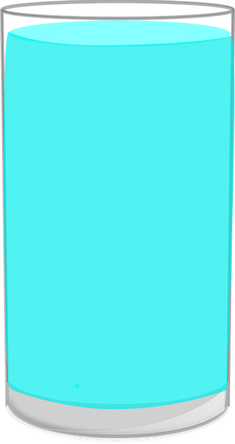 Free glass full water vector