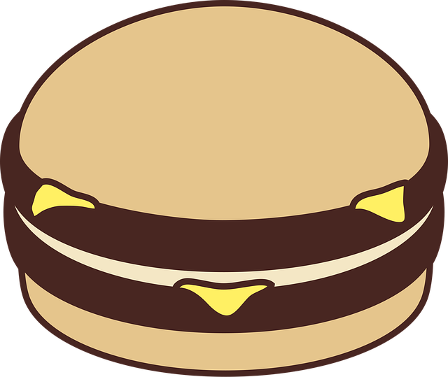Free burger cheese mayonnaise illustration