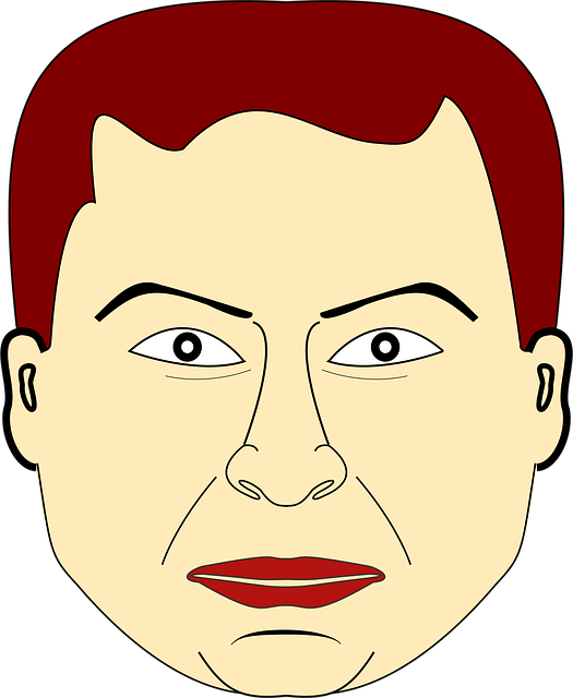 Free man face chubby illustration