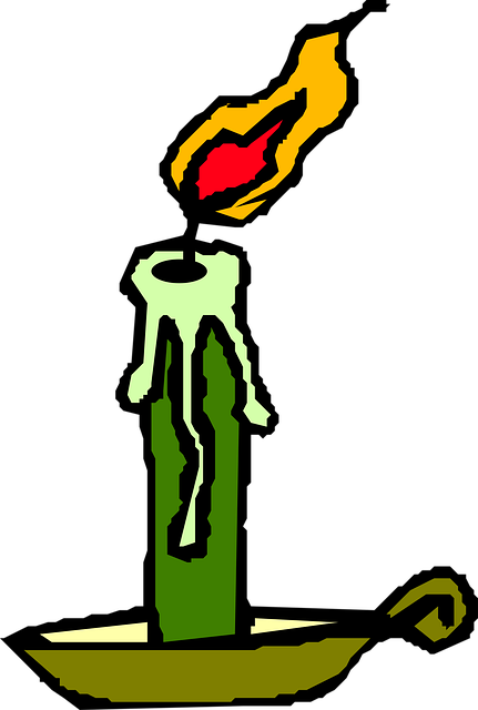 Free candle burning flame vector