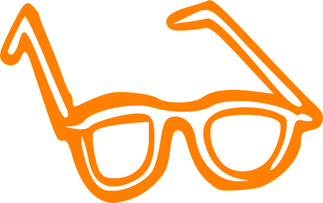 Free glasses orange sight illustration
