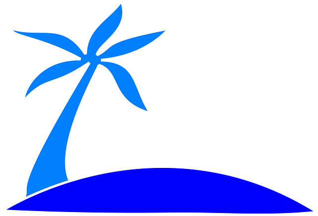 Isla, Palma, Frondas, Tropical, Playa