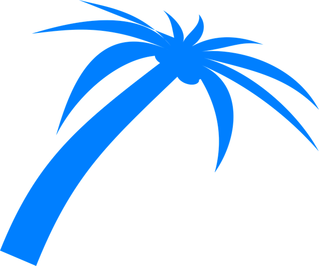 Free palm tree fronds vector