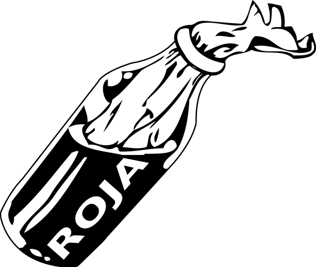 Free bottle pouring liquid vector