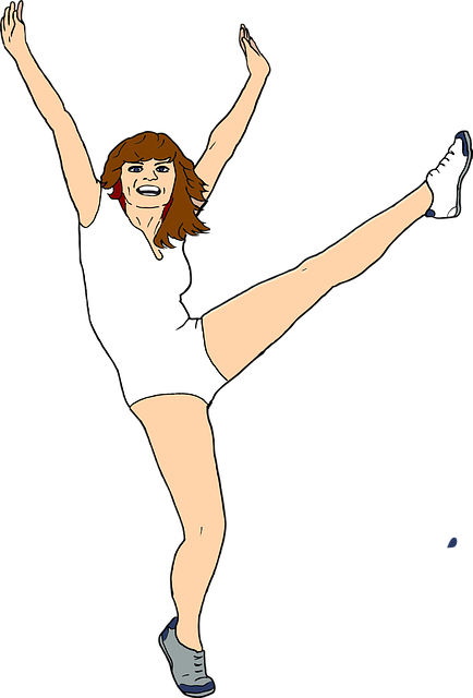 Free woman aerobics fitness vector