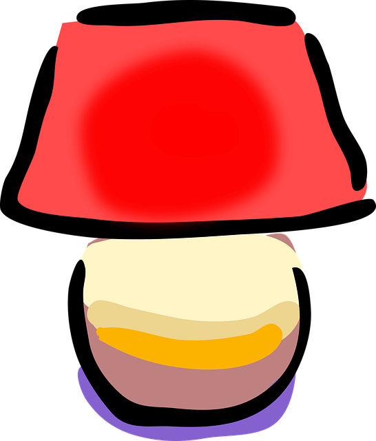 Free lamp table lighting vector
