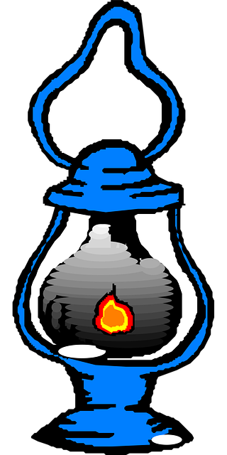 Free lantern camping oil vector