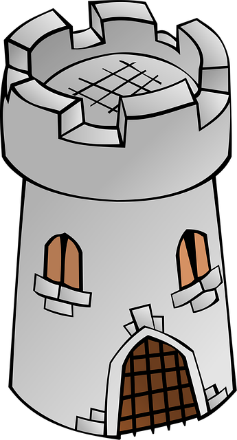 Free tower fortress castle vector