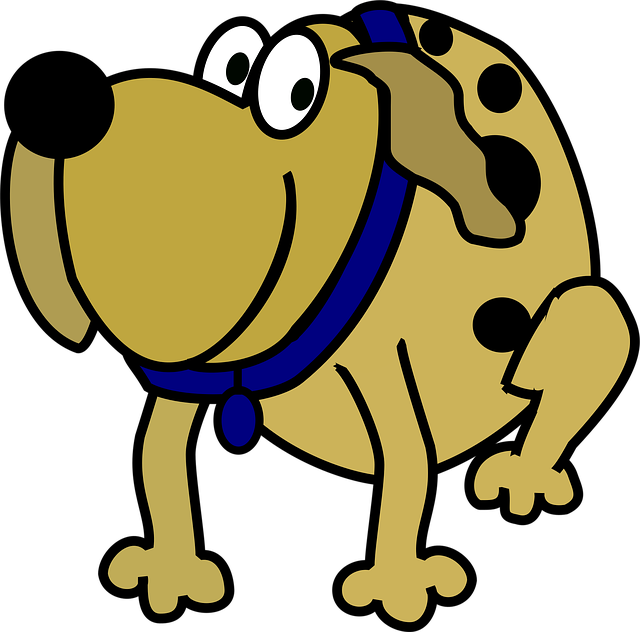 Free dog nature cartoon vector