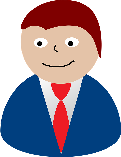 Free man cartoon tie illustration