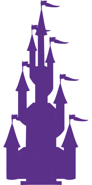 Free castle silhouette art vector