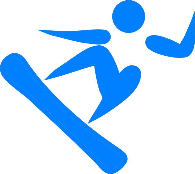 Free winter sport snowboarder vector