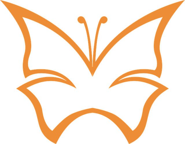Free butterfly orange spring vector