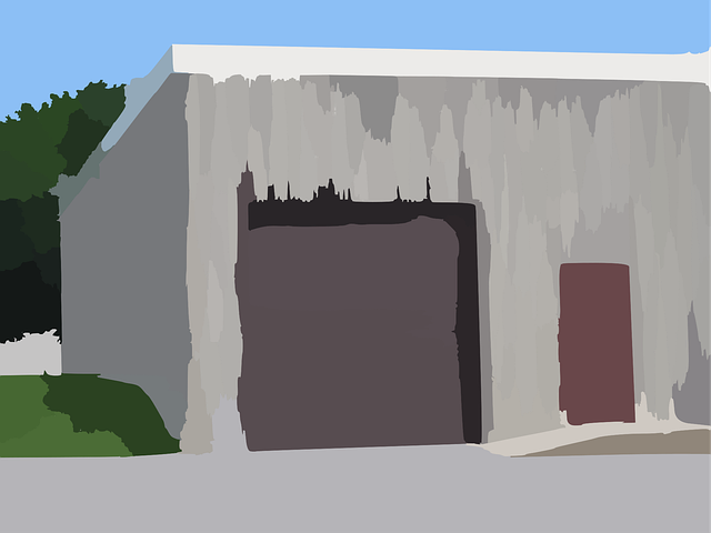 Free garage storage warehouse vector