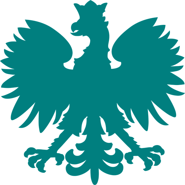 Free eagle heraldic animal silhouette illustration